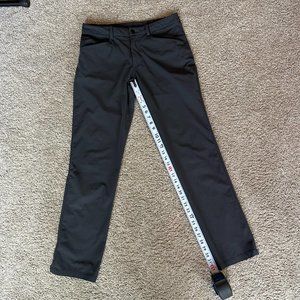 Lululemon ABC Pants Deep Coal Gray Warpstreme Size 34